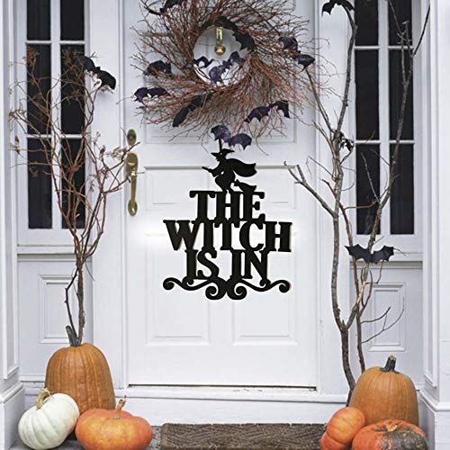 Fournitures de fête d'Halloween la sorcière est là en tissu