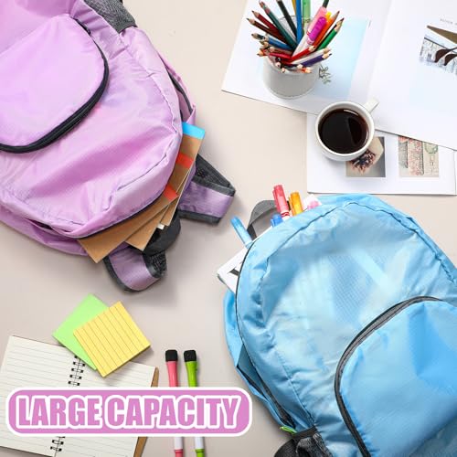 Image of Eccliy 50 Pack Backpacks Bulk 17 Inches Back Pack Basic Backpack for Adult Lightweight Outdoor Travel Bookbags (5 Basic Color)