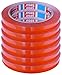 Produktbild TESA Klebeband Markierungsband tesafilm 4204 PVC, 12mmx66m | Ideal für Tischabroller und Beutelverschlußmaschinen, 6 Rollen, Rot