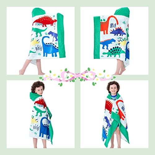 Bavilk SLCA888 Kids Hooded Bath Beach Towel Girls Boys Swim Pool Cover Up Super Absorbent Cute Cartoon Animal Full Vitality thumb #2