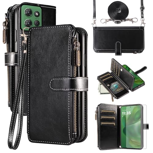 Protections Moto G Power 5G 2025 antichoc fermeture éclair fentes cartes