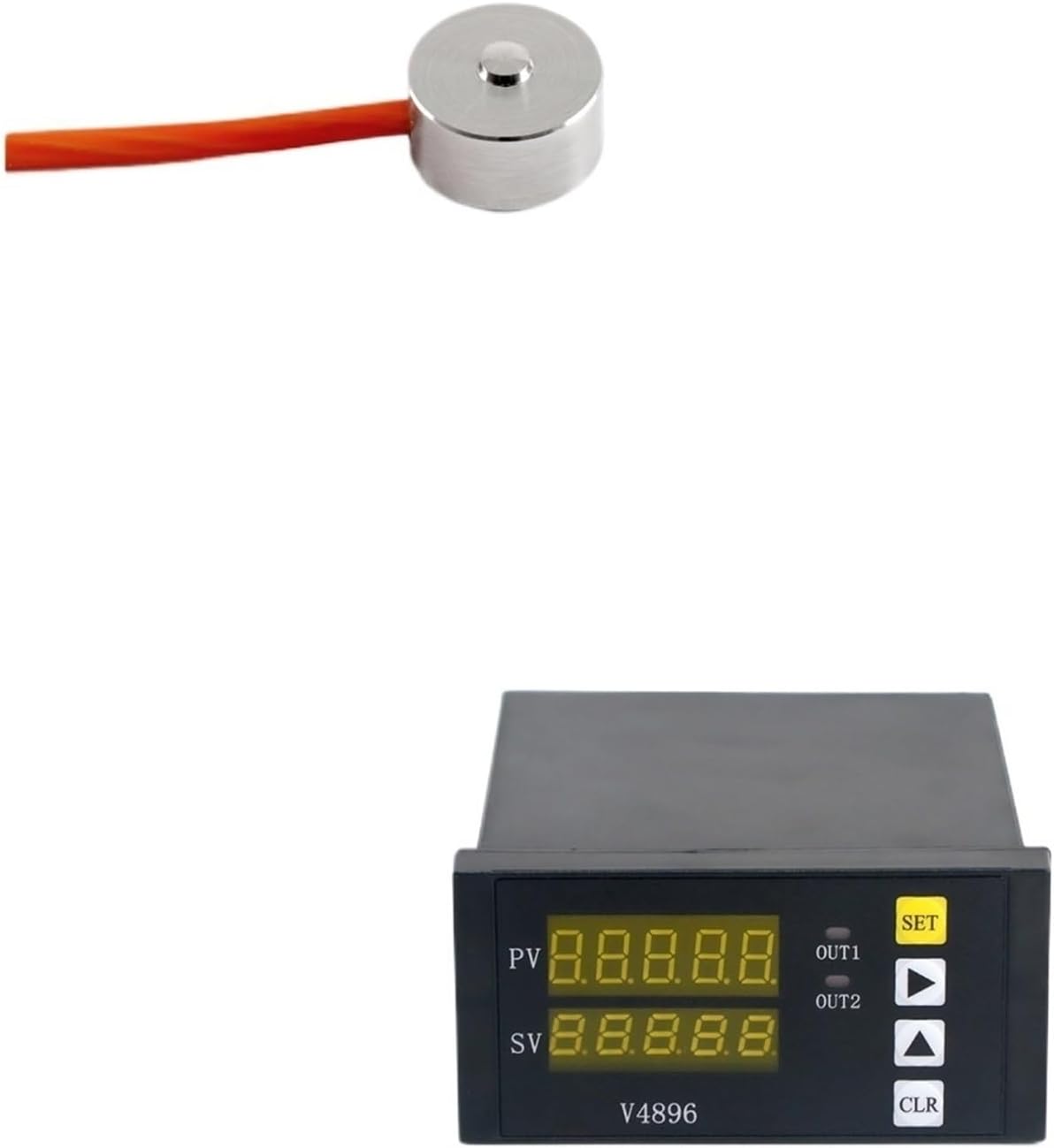 Mini Load Cell Sensor with Indicator Display Compression and Tension Load Cells for Force Measurement 5KG 10KG 20KG 30KG 50KG(0-30KG and Indicator)