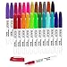 Produktbild Shuttle Art Permanent Marker fein, 24 Permanent Marker bunt mit feiner Spitze, Folienstift permanent, wasserfeste Stifte, Filzstifte, für Kunststoff, Stein und Glas zum Bemalen und Färben geeignet.