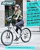 Gotrax Dolphin 26" Electric Bike, Max Range 30Miles(Pedal-assist1)&20Mph Power by 350W, 5 Pedal-Assist Levels&Front Suspension, 7-Speed&Boost Mode, City E-Bike for Adult Leisure Riding/Commuting White #1