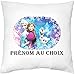 Générique Mille et Un KDO - Housse de Coussin personnalisée Reine neiges 2" prénom au Choix