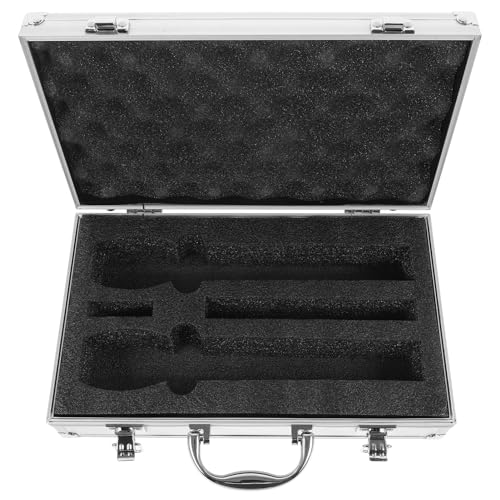 Yardwe Cordless Microphone Case Portable Mic Storage Organizer with Handle Durable Carrying Box for Handheld Mics Protective Design for Travel and Storage