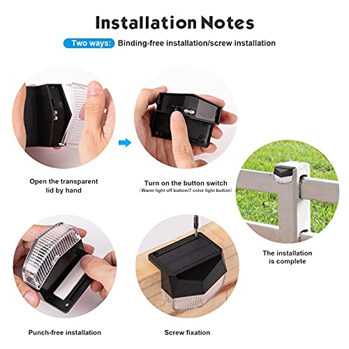 Luci solari per ponte, confezione da 8 luci solari...