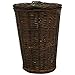 Redmon Round Willow Hamper, Espresso