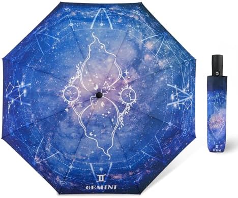 Automatic Compact Umbrella Constellations - Folding Windproof Rai...