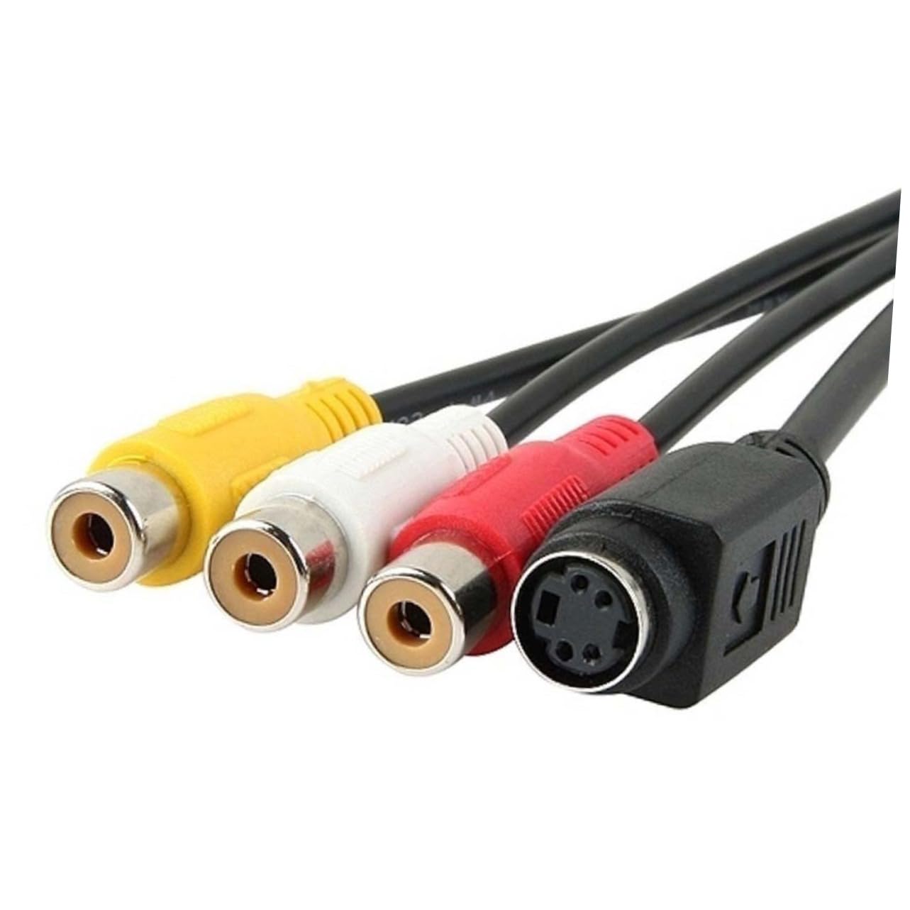 CIYODO 3 Svga to S-Video Adapter Cables Audio Jack Adapter Black