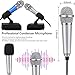 DUDU LYT Mini Microphone, Mini Karaoke Vocal and Recording Microphone Portable for iPhone ipad Laptop Android-Tiny Microphone Ideal for Kids (Blue and Silver)