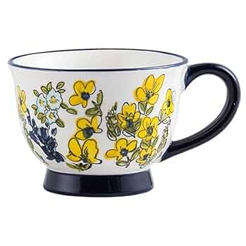 高脚陶器カップ 花柄 楽天市場】A002249花柄ティーカップ セット 陶器 高級感 カップ