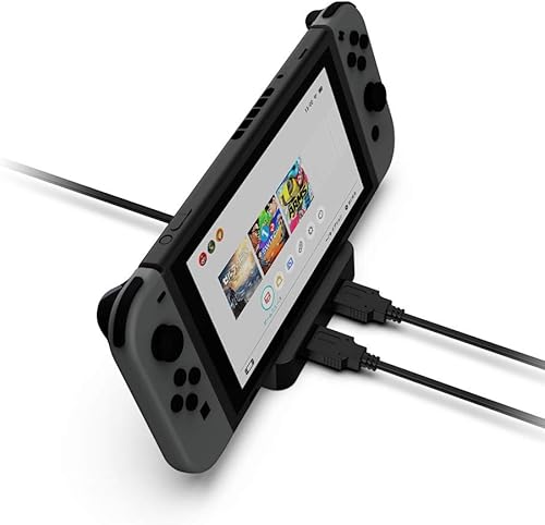 Vista 8 de ECHZOVE Base de carga compatible con Nintendo Switch o Switch OLED, estación de carga de múltiples interruptores con 3 puertos USB 2.0, soporta