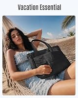 LIGHT FLIGHT Tote Bag for Women, 2-Piece Puffy Tote Bag Set with Compartments, Lightweight Quilted Large Shoulder Bag Handbags for Travel, Gym, Work — image 4