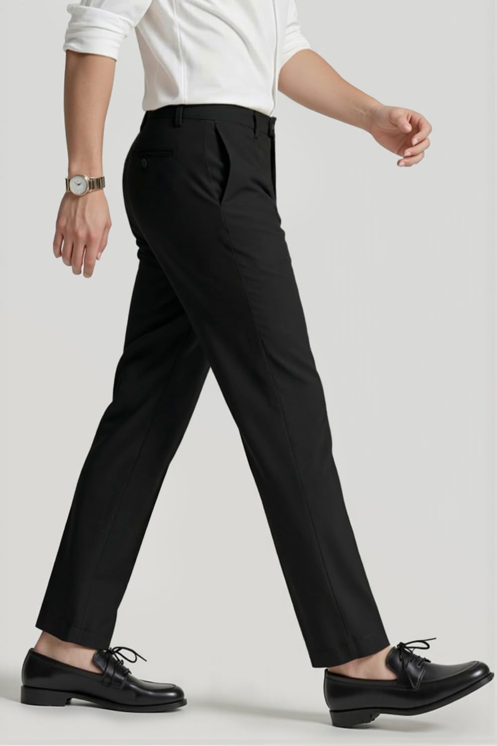 GINGTTO Mens Dress Pants Slim Fit Stretch Formal Pants for Men - Image 4