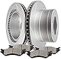 SCITOO Brake Kit Rear Brake Rotors and Ceramic Brake Pads fit for 2006-2008 for Dodge for Ram 1500,2003-2008 for Dodge for Ram 2500,2003-2008 for Dodge for Ram 3500