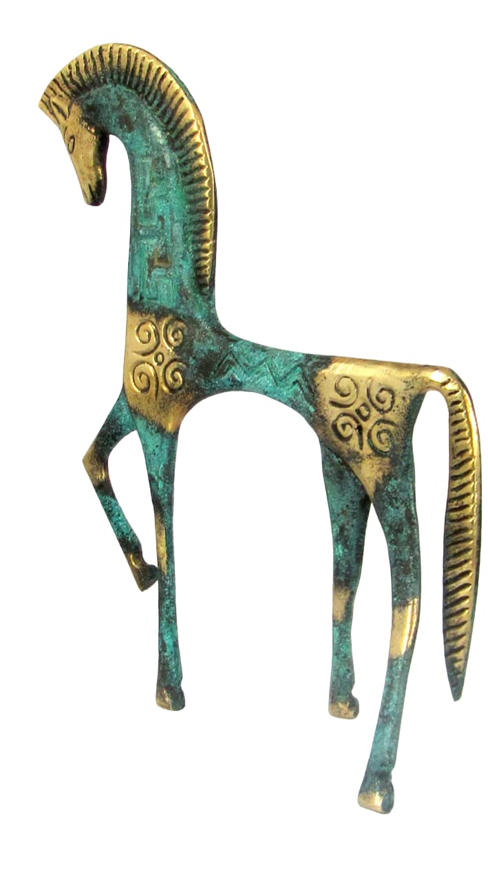 Amazon.co.jp: Iconsgr 古代ギリシャブロンズ博物館像 幾何学時代の馬