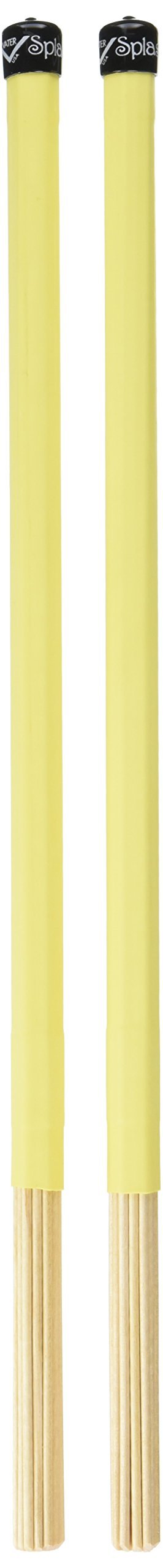 Vater Drumsticks VSPSL - Speciality Sticks - Splashstick Lite - Rute Rods Dowels - Yellow Handle