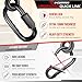 X-CUIRASS [Premium] Swing Hanger, 8000 LBS Capacity, Heavy Duty 10MM Solid Swing Set Hardware, Swing Hooks Screws Bolts with Quick Link, Swing Set Bracket for Porch, Playground, Concrete, Wooden