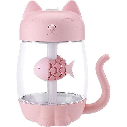 Bnf 3 In 1 USB Cute Cat Air Humidifier Cool Mist Maker Mini