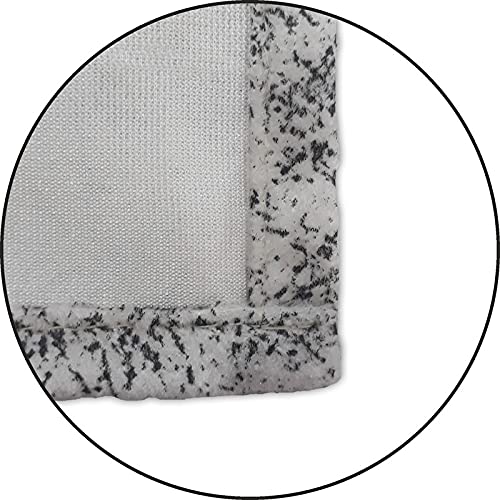 Image of Home Sajja Premium King Size Velvet Diwan Set of 8 Pieces (1 Diwan Sheet, 2 Bolster Covers with dori and 5 Cushion Covers) (Grey & Off White, Stripe)