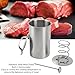 Meat Press Maker, Stainless Steel Ham Sandwich Meat Press Maker, Ham Press Maker Meat Maker with Thermometer Kitchen Cooking Tools