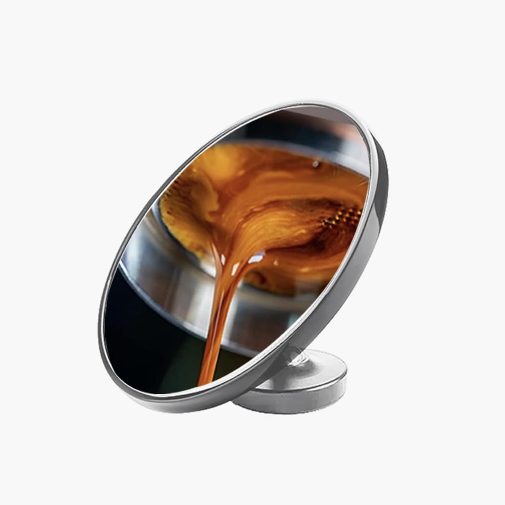 Espresso Shot Mirror for Checking Coffee Extraction Status Magnetic 360 Adjustable Accessories for Bottomless Portafilter Barista Tool Silver