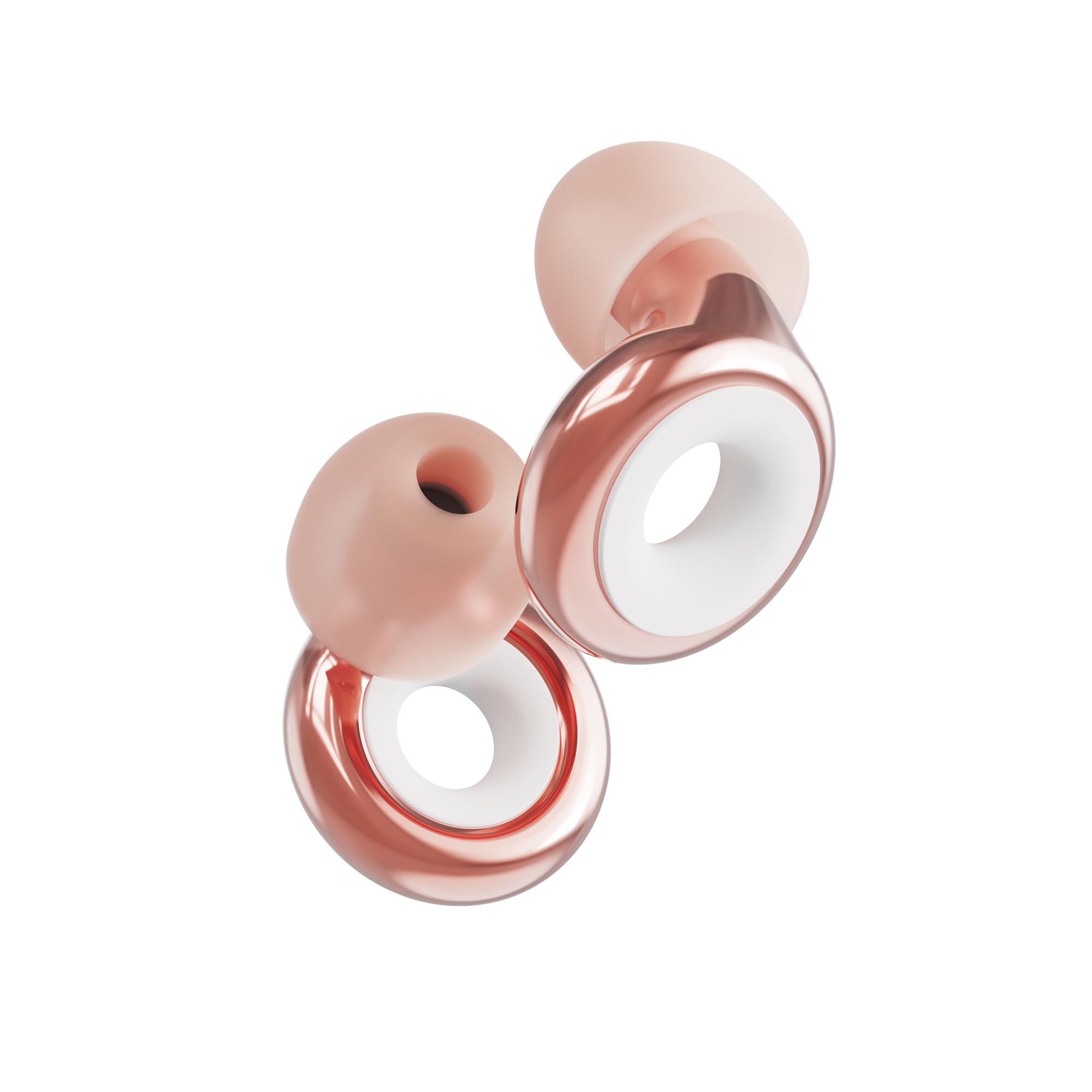 Loop Experience Plus - Tapones para los Oídos - Protección Auditiva para Músicos, DJs, Bateristas, Festivales, Conciertos y Vida Nocturna - Reducción de Ruido de 18dB - Oro Rosa