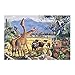 Newberli Bosque Animal Dreems Jigsaw Puzzle Paper 1000 Piezas Puzzle African Grassland Landscape Puzzle Niños Niños Brain Trainer Juguetes Regalos 75 * 50Cm