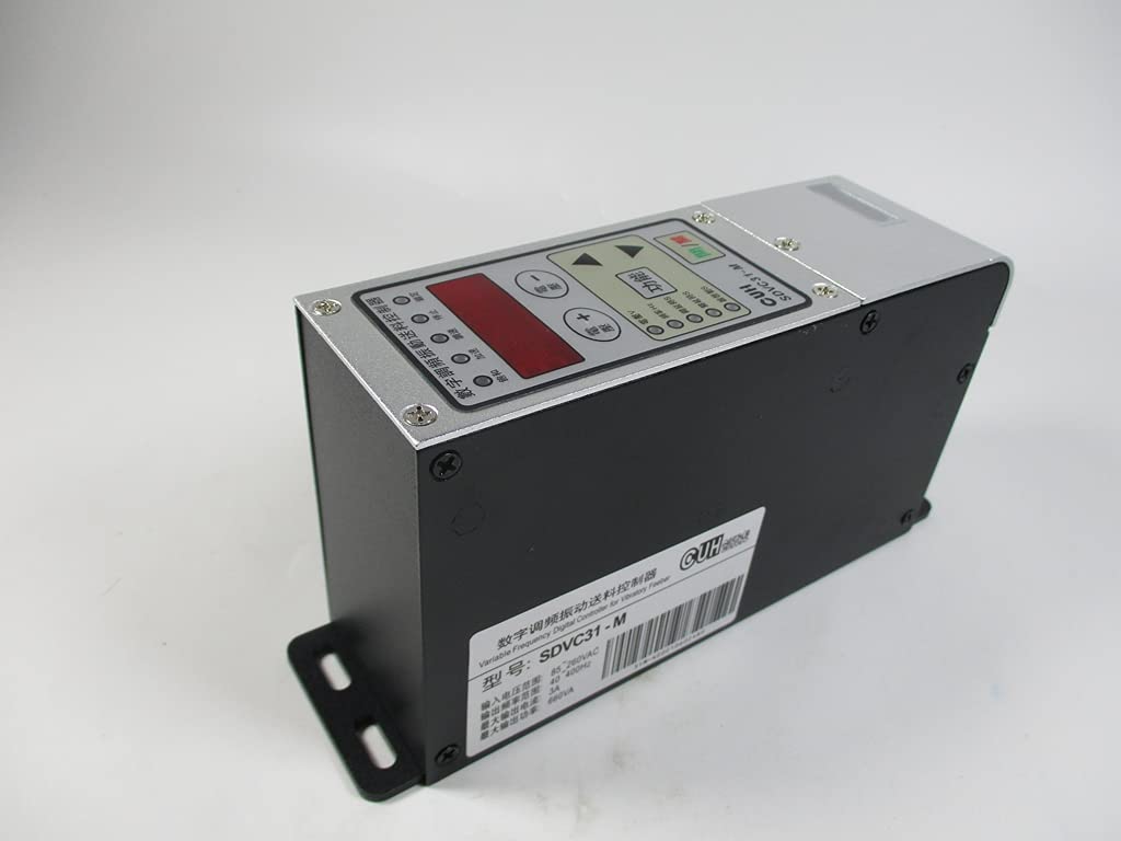 1PC SDVC31-M Digital regulating Vibration Feed Controller 3A Digital Display Material Full Stop Vibration Plate Controller Full Set (Controller with Power Cable and Output Cable)