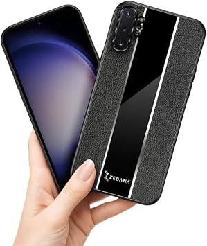 Case Compatible with Zebana Samsung Galaxy Note 10 Plus Zebana Premium Leather Case Black