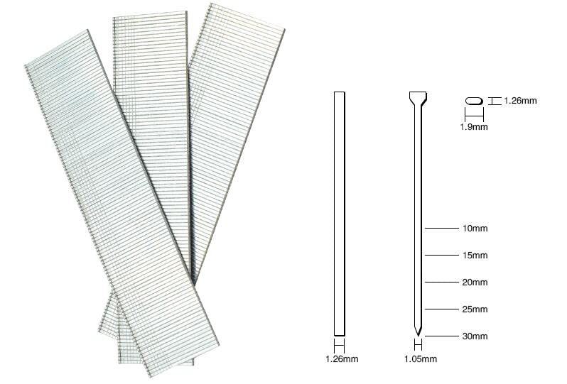 5000 pcs/F-Type Straight Nails Cement Nail for Nail Gun Steel Row Nails Woodworking furnitures Hydropower Renovation Hardware - (Color: F50 Length50mm)