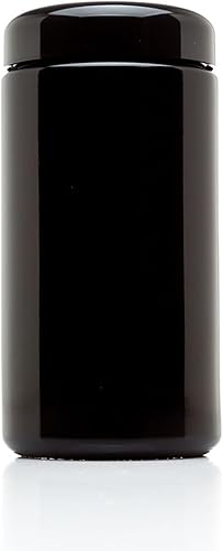 Infinity Jars 169fl oz 17 onzas líquidas - Tarro alto grande de vidrio ultravioleta negro con boca ancha 1