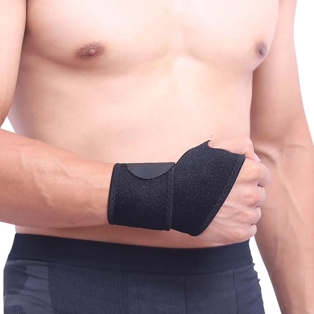 1PCS Reversible Wrist Brace Support Fitted Right Left Thumb Stabilizer Adjustable Wrist Support Wrap for Volleyball Badminton D