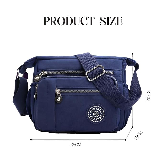 Image of ketmart Crossbody Bags Waterproof for Women Handbags Shoulder Bag with Adjustable Strap Women's Crossbody Purses polyester Fabric.
