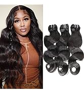10A Brazilian Body Wave Bundles (20 22 24 Inch,Natural Black) 100% Unprocessed Virgin Human Hair ...