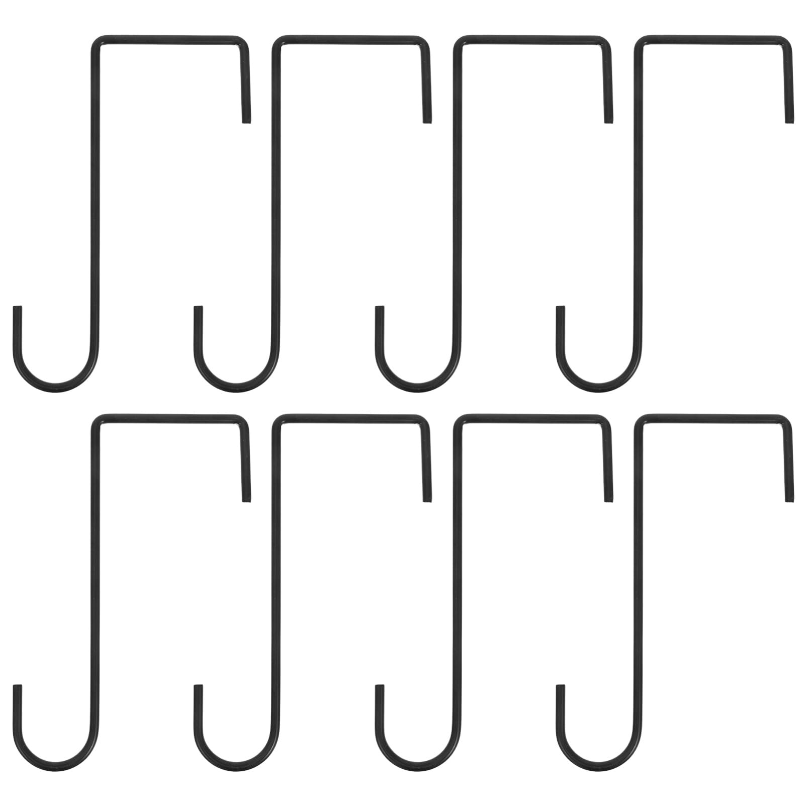 ibasenice 8pcs Vinyl Fence Hooks for Hanging Plants Bird Feeders and Outdoor Decor Durable Garden Hangers Weatherproof Design for Organizing Outdoor Space