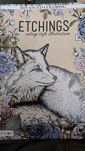 Etchings Vintage Style Illustrations Advanced Coloring