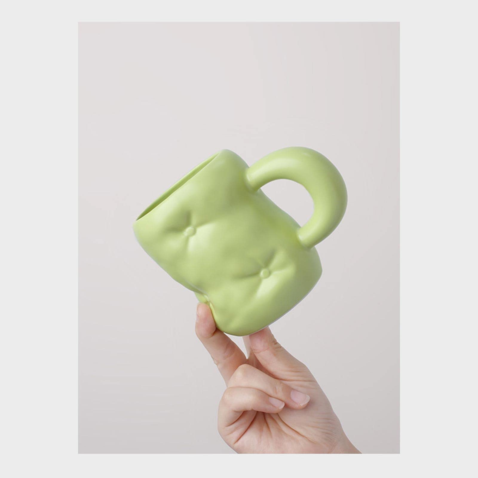 MRKU Tazze da caffè, Tazze da tè, Tazze da Latte, Tazze in Ceramica Creative, Grandi capacità, Tazze da caffè, Tazze da Coppia, Regalo per Ragazza, 13,2 Once per Cappuccino