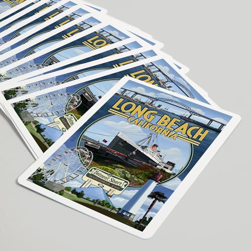 Baraja de Poker Lantern Press Long Beach, 52 cartas miniatura 5