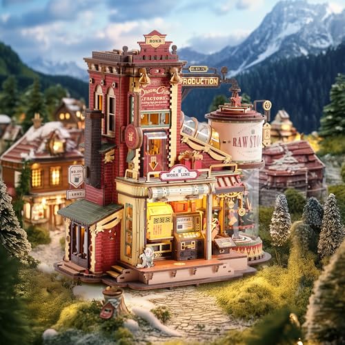 Puzzle 3D Bois ROKR Maquette Mécanique EAB01 Dream Gift Factory