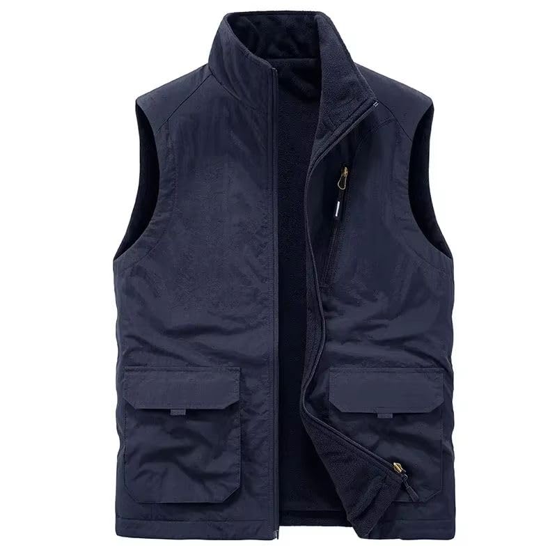 Chaleco grueso de doble cara para hombre en otoño e invierno 3