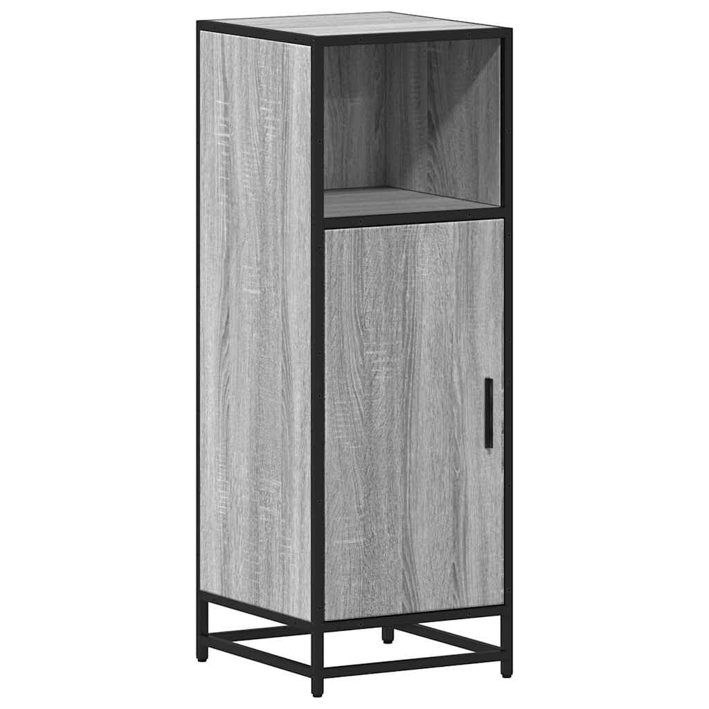 Armoire de Salle de Bain Sonoma Gris 35x37,5x100 cm