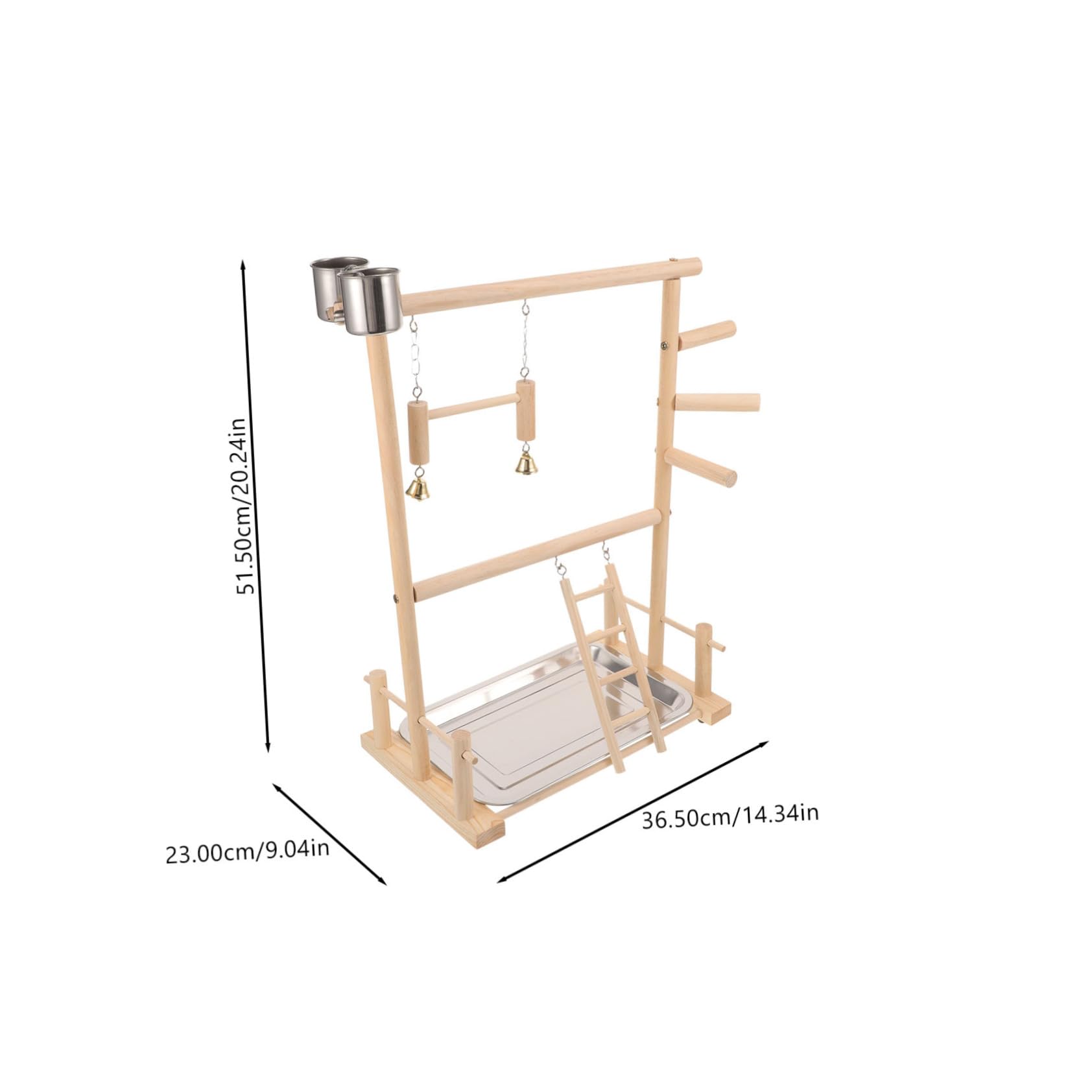 Beavorty 1 Jeu perroquet cage oiseaux cage à oiseaux cages à oiseaux cage pour oiseaux Accessoire pour cage d’oiseaux perchoir résistant aux morsures perchoir naturel pour oiseaux en bois