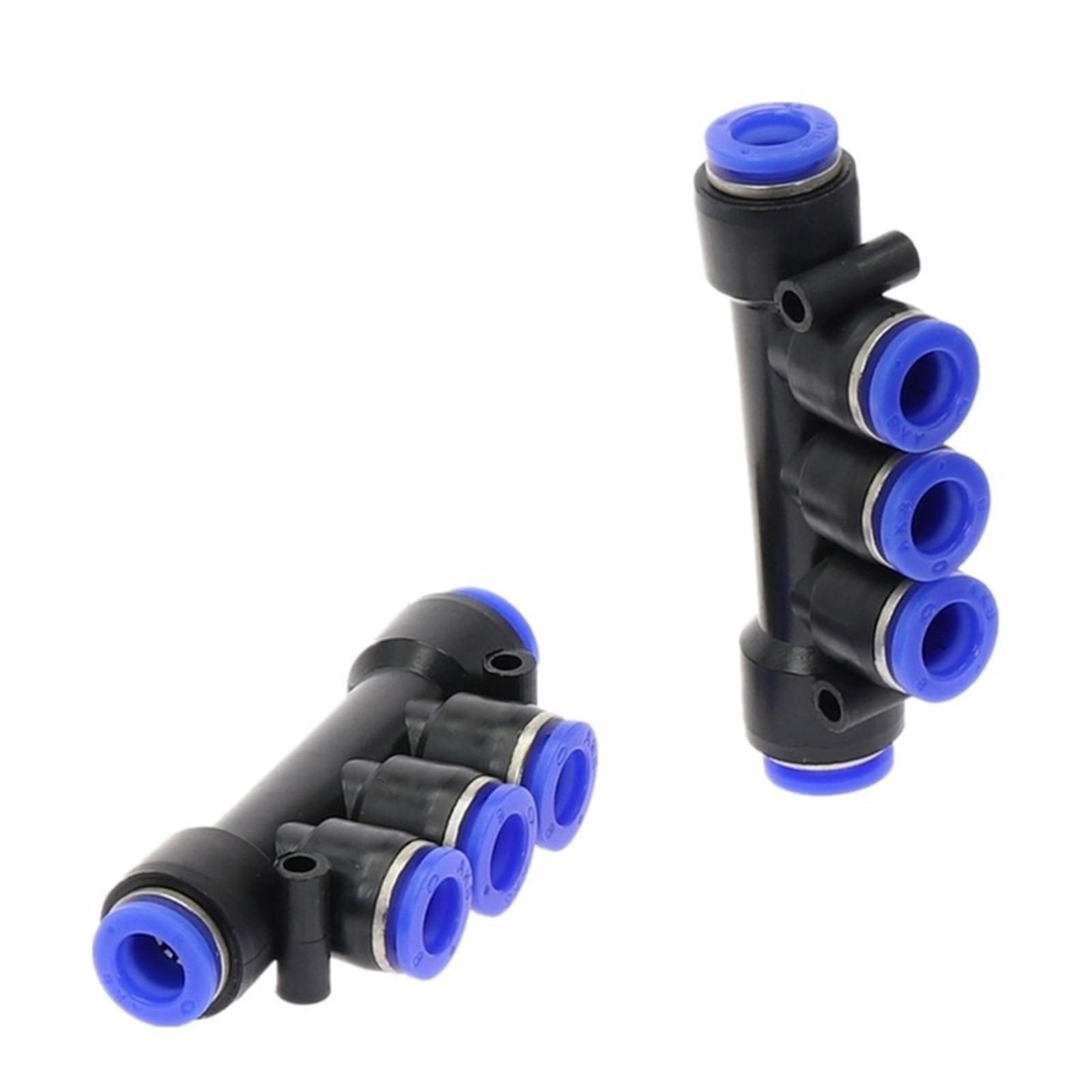 PK" Raccordo pneumatico a 5 vie One Touch 4mm-12mm OD Tubo flessibile Push In 5 porte Raccordi rapidi for gas Accoppiatore connettore (Color : PK-6mm)
