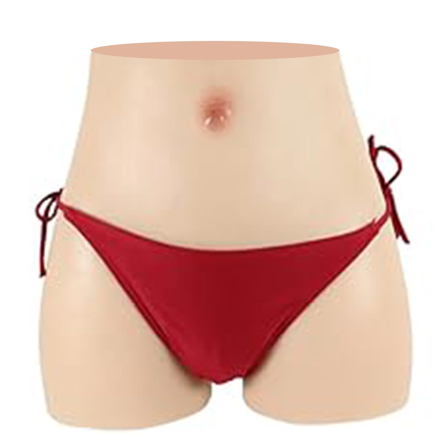 Silicone Faux Culotte Silicone Faux Vagin Culotte Short Sissy Enfichable Culotte de ContrôLe pour Les Femmes Fausses Hanches(Size:l,Color:Color 1)