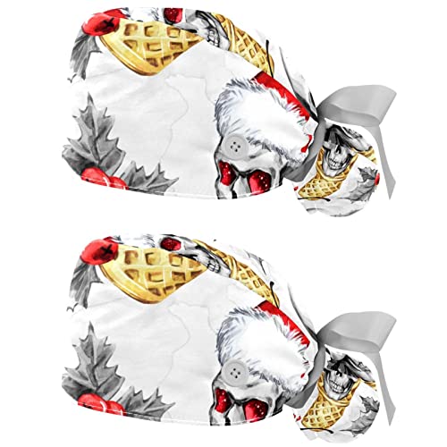 Chapeaux de travail motif de crâne de Noël pour animer vos services de fêtes de fin d'année