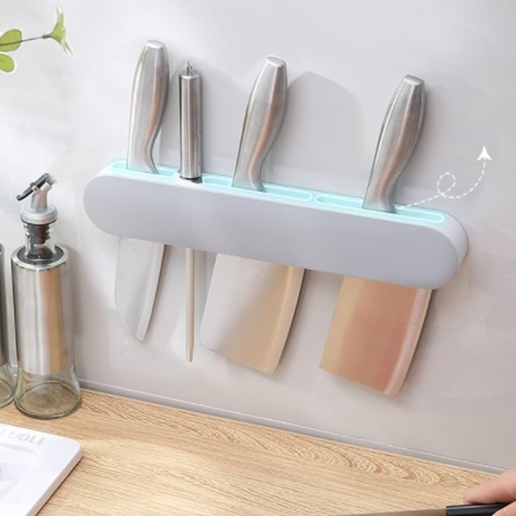 Rack Wall-mounted Kitchen Supplies Holder Chopsticks Cage Shelf Chopper Storage Rack(Onecolor)