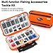 PLUSINNO Fishing Gear Accessories Kit, 253PCS Fishing Tackle Box with Tackle Included, Fishing Hooks, Fishing Weights Sinkers, Spinner Blade, Fishing Equipment for Bass Trout Bluegill Crappie