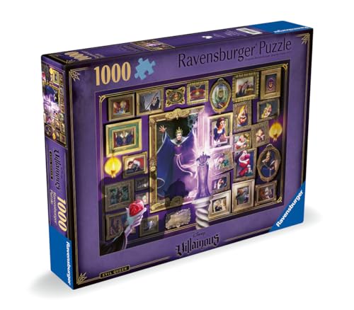 Ravensburger - Puzzle Adulte - Puzzle 1000 pièces - La méchante Reine-Sorcière (Collection Disney Villainous) - Adultes, Enfants dès 14 Ans - Puzzle de qualité supérieure - Disney Méchants - 12000097